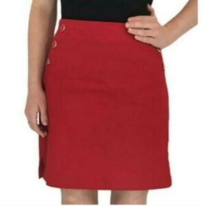 NWT Rafaella Red Golf Skort size #L